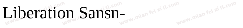 Liberation Sansn字体转换